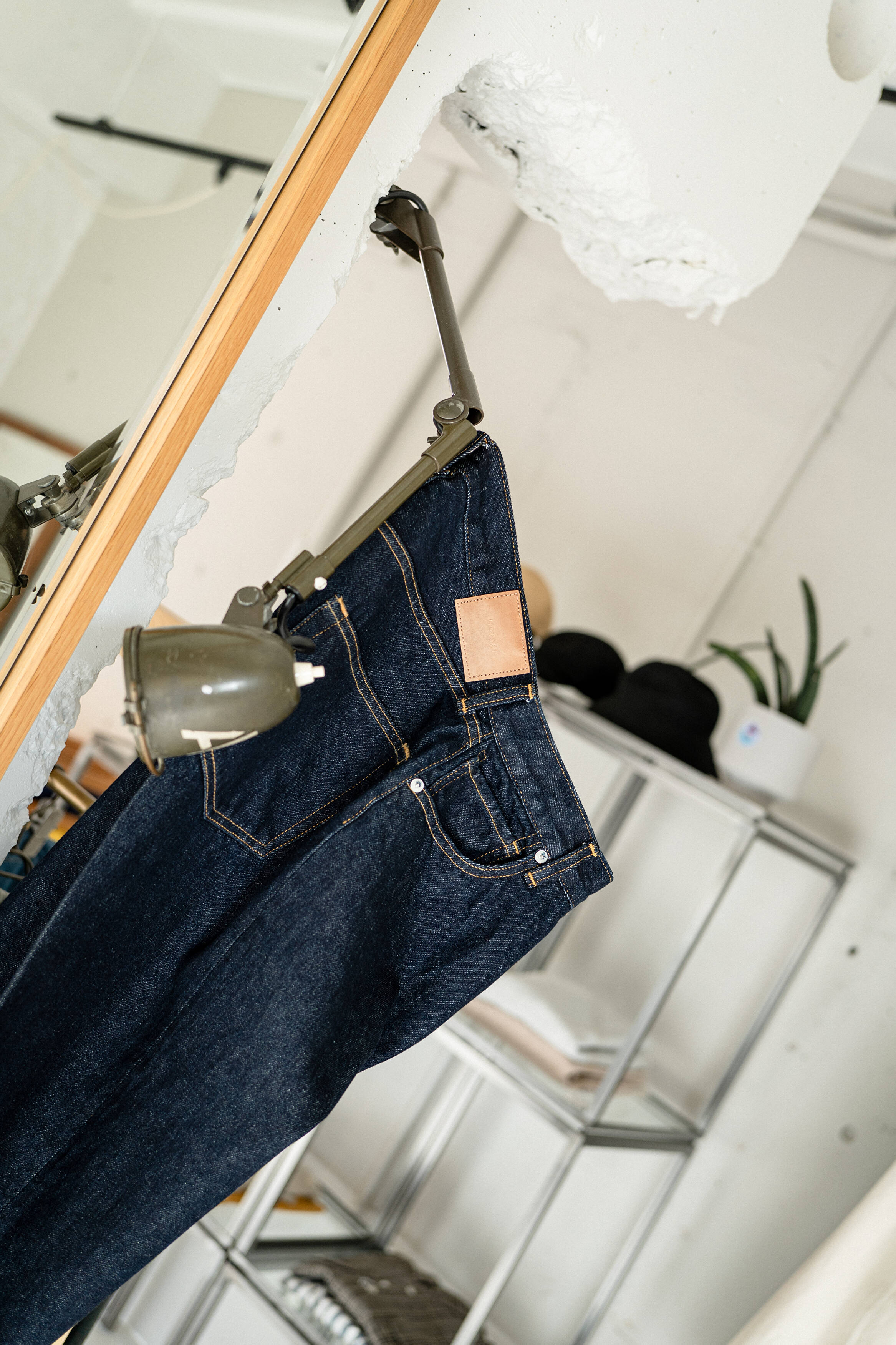 HATSKI ハツキ ／コットンサロペット ／日本製／ブラックサイズ／サイズ0 HATSKI】Denim Overall Katuragi Black | theater(シアター)